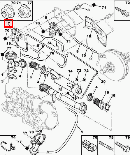 PEUGEOT CITROEN 2.0 2.2 HDi Turbo Solenoid Valve 1628HC 9628971180
