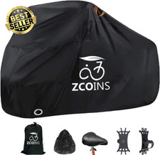 Zcoins Bike Cover for 2-3 Bikes - Extra Heavy Duty Waterproof and UV Protection