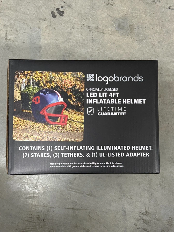 UNIVERSIDAD DE DAYTON FLYERS CASCO INFLABLE CASCO DE PATIO BROTES AL AIRE LIBRE Foto 2 de 4