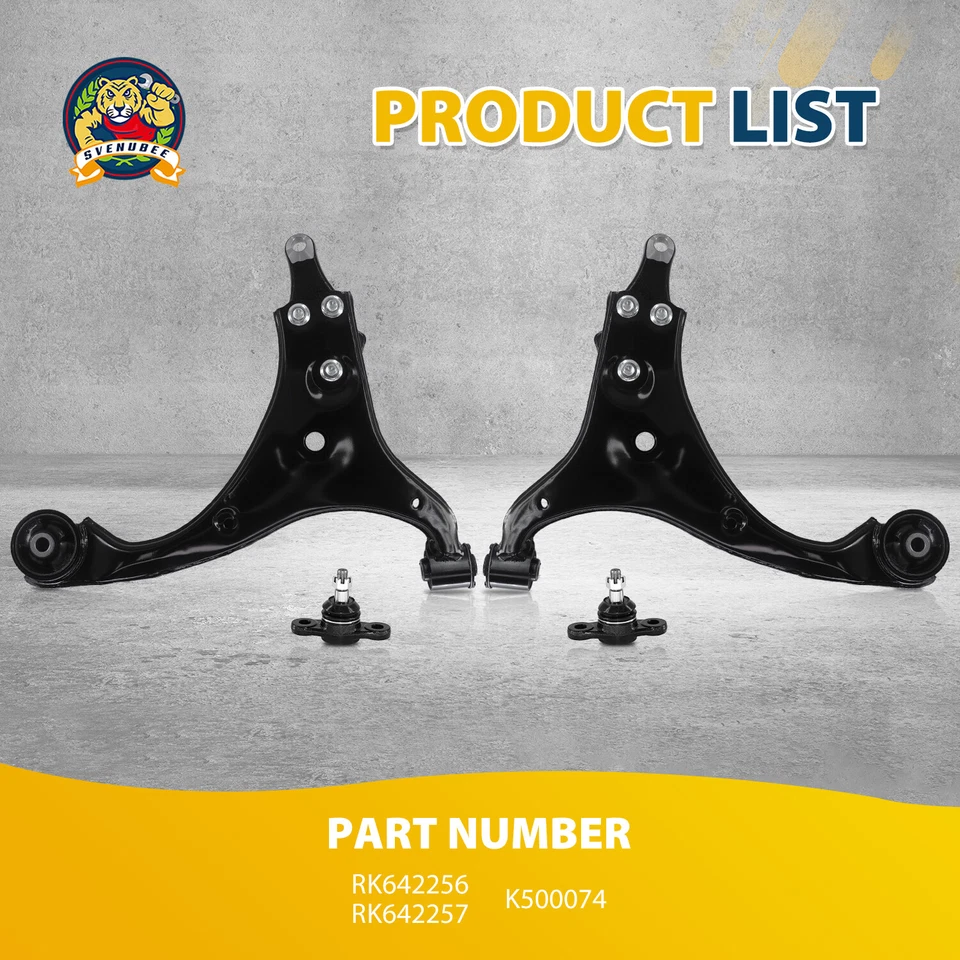 4Pcs Front Lower Control Arms for 2010-2013 Kia Forte Koup 2012-2013 Forte5 - Image 3 of 4