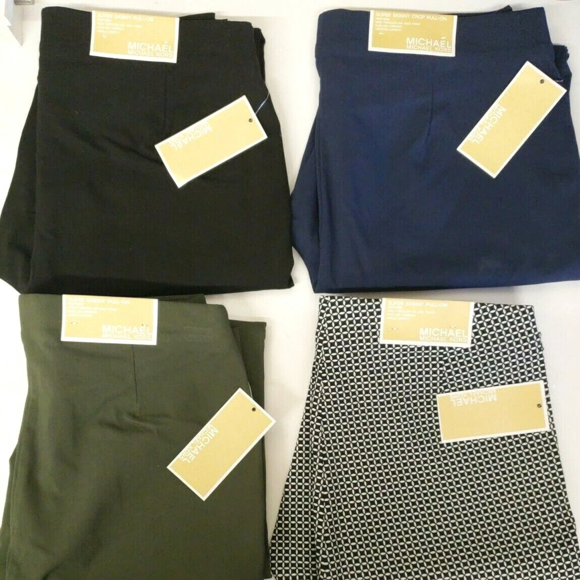 MICHAEL KORS $78 SUPER SKINNY PULL-ON SLACKS new MK High Rise Leggings pants
Opens in a new window o