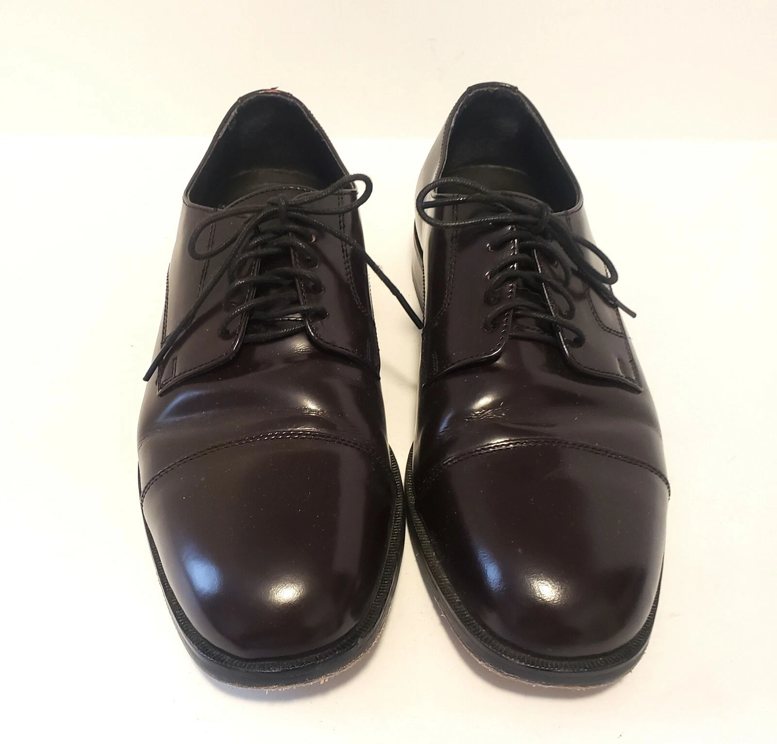 JORDAN Scarpe Oxford Nunn Bush marrone scuro Dixon punta a cappuccio taglia 8M US EUC