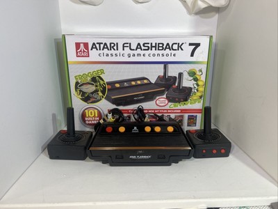 Atari Flashback 7 Classic Game Console - Black/Orange Used Tested Works