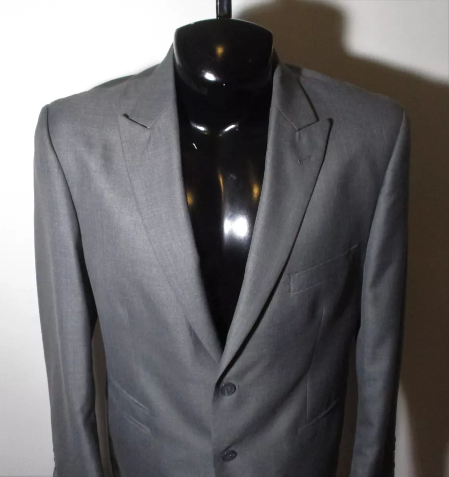 J. FERRAR Gray 2 Pc Suit Men's Size 42R, 38X30 - Image 3 of 4
