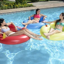 Poolmaster 85658 Swimming Pool Water Pop Mesh Inflatable Swimming Pool Lounge