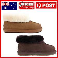 100% Australia Merino Sheepskin Wool Winter Casual Slip On UGG Moccasins Slipper