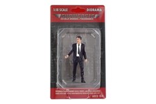 Man Black Suit Gentlemen's Club Showcasts American Diorama 18803 1:18 3.75"