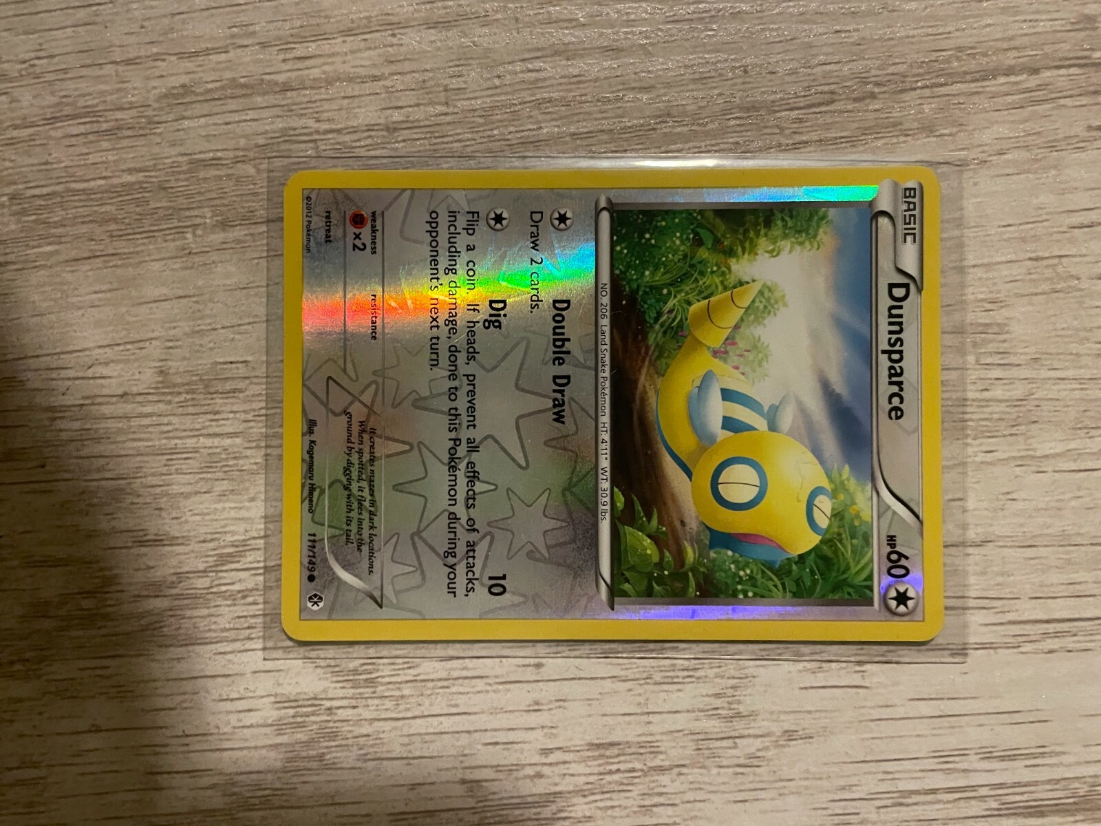 vintage DUNSPARCE 111/149 BW Boundaries Crossed Reverse Holo