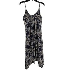 Tobi Blue Tropical Dress Chiffon Size Small