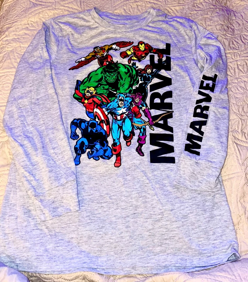 Marvel Superhero Graphic T-Shirt Sz youth XL (boys 14-16) Comics Excellent Cond. - Image 2 of 4
