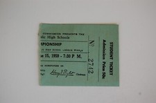 1959 Philadelphia City Baseball Championship Ticket - Southern - LaSalle