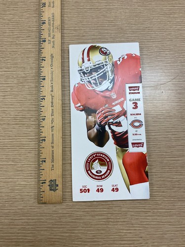 San Francisco 49ers Levis Inaugural Season Willis Commemorative Ticket 2014 SGA - Picture 9 of 12