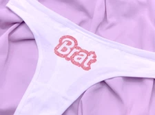 DDLG Panties Brat Thong Yes Daddys Little Slut Underwear Little Space Clothing