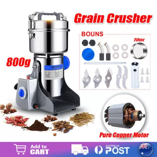 800G Electric Dry Food Grinder Machine Grains Spices Hebals Mill Cereal Grinding - Picture 2 of 13