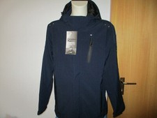 NEU Softshelljacke CANADIAN PEAK Turbo Dry Herren XXL abnehmbare Kapuze blau
