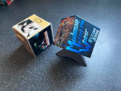 Elton John Rubix Cube and presentation box.  Amazing gift idea! +70 Bands