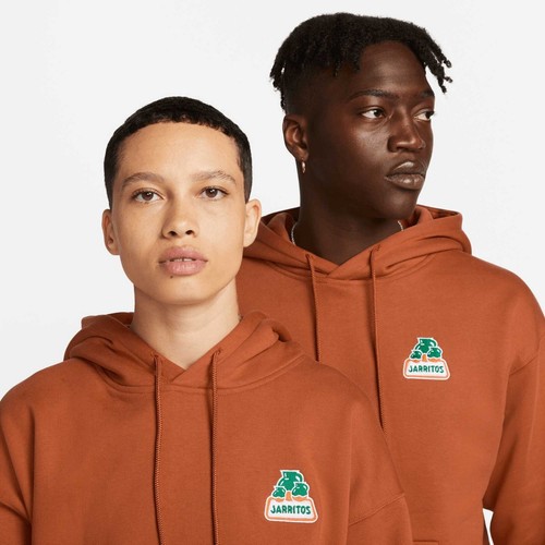 Nike SB X Jarritos®️ Fleece Skate Hoodie Sz M Dark Russet DV9079 246