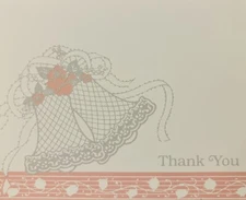 Post Wedding Thank You Cards Wedding Bell 8 pack Set w Envelopes, Lot of 6