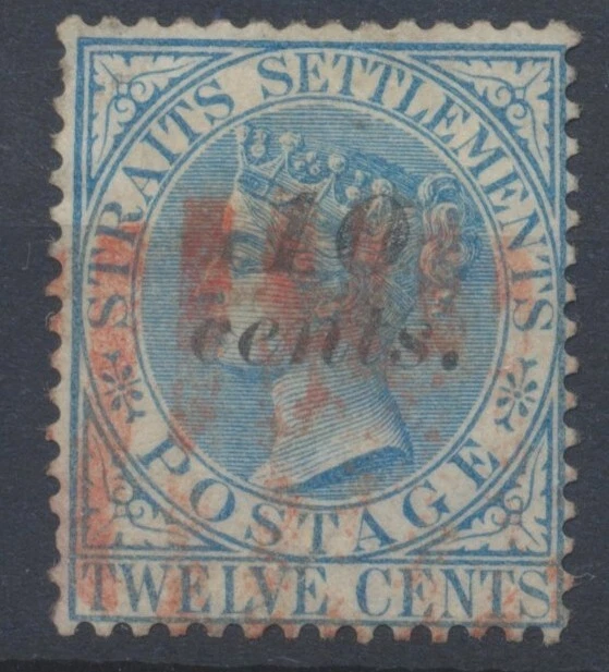 Estampillas de asentamientos del estrecho 1880-1881; SG44,45,45a;46 usadas CV £172,5 Foto 4 de 4