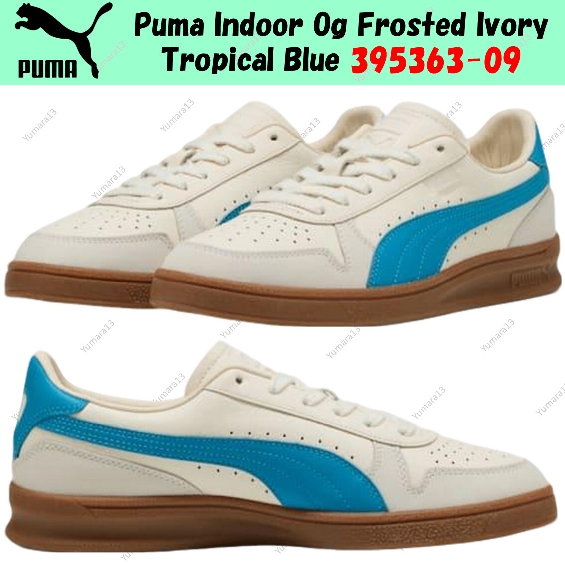 Puma Indoor Og Frosted Ivory Tropical Blue 395363-09 Men's Size | eBay