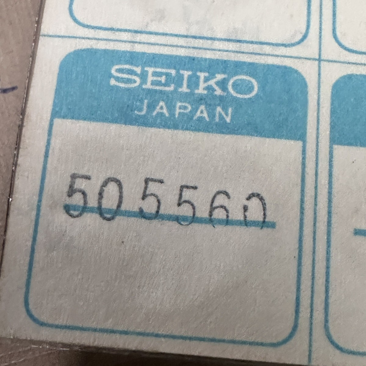 NOS GENUINE TRANSMISSION WHEEL SEIKO5601 5605 5606 5621 5625 5626