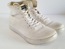 No Bull High Top Sneakers White Ivory Lace up Men's Size 9 See All Pics
