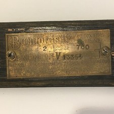 OLD Bamfords Ltd uttoxeter england ENGINE PLATE Rare