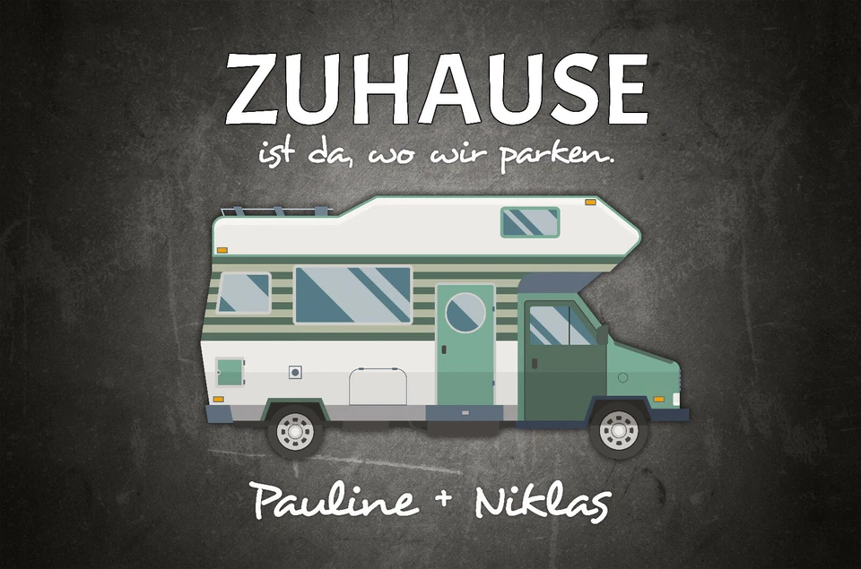 Fußmatte personalisiert Name Wohnmobil Camper Geschenk Spruch Hochzeit Haus - Bild 3 von 3