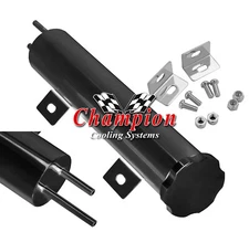 Discount Champion 2" x 10" Black Finish Radiator Overflow Tank #OF 2 x 10-BLK