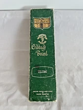 Vintage Pleasantime Cribbage Board 2-Track Wood Game w/ Box & Pegs USA