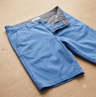 Calvin Klein Boys Cornflower Blue Chino Shorts Size 18 (30'' Waist) Flat Front