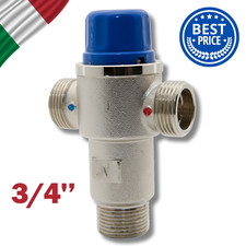 Valvola Deviatrice Termostatica 3/4" Impianto Solare Termico Acqua Calda Caldaia