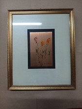 ERNESTO TRECCANI ( 1920 / 2009 ) CROMOLITOGRAFIA ROSE D'AUTORE