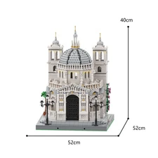 Compatible Santa Maria Della Salute Church Modular Baroque Building 4077