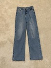 Zara Dark Blue Jeans Size 4 Wide Leg — photo 1