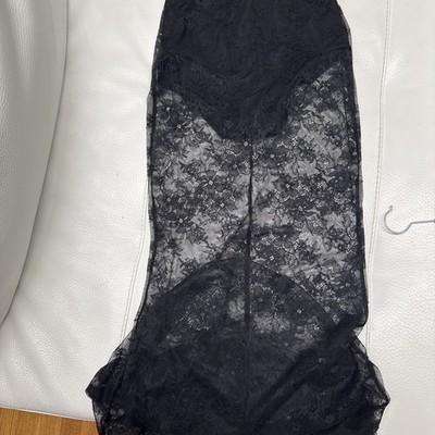 Skims Ultra Fine Lace Maxi Skirt Elegant Lace Size S