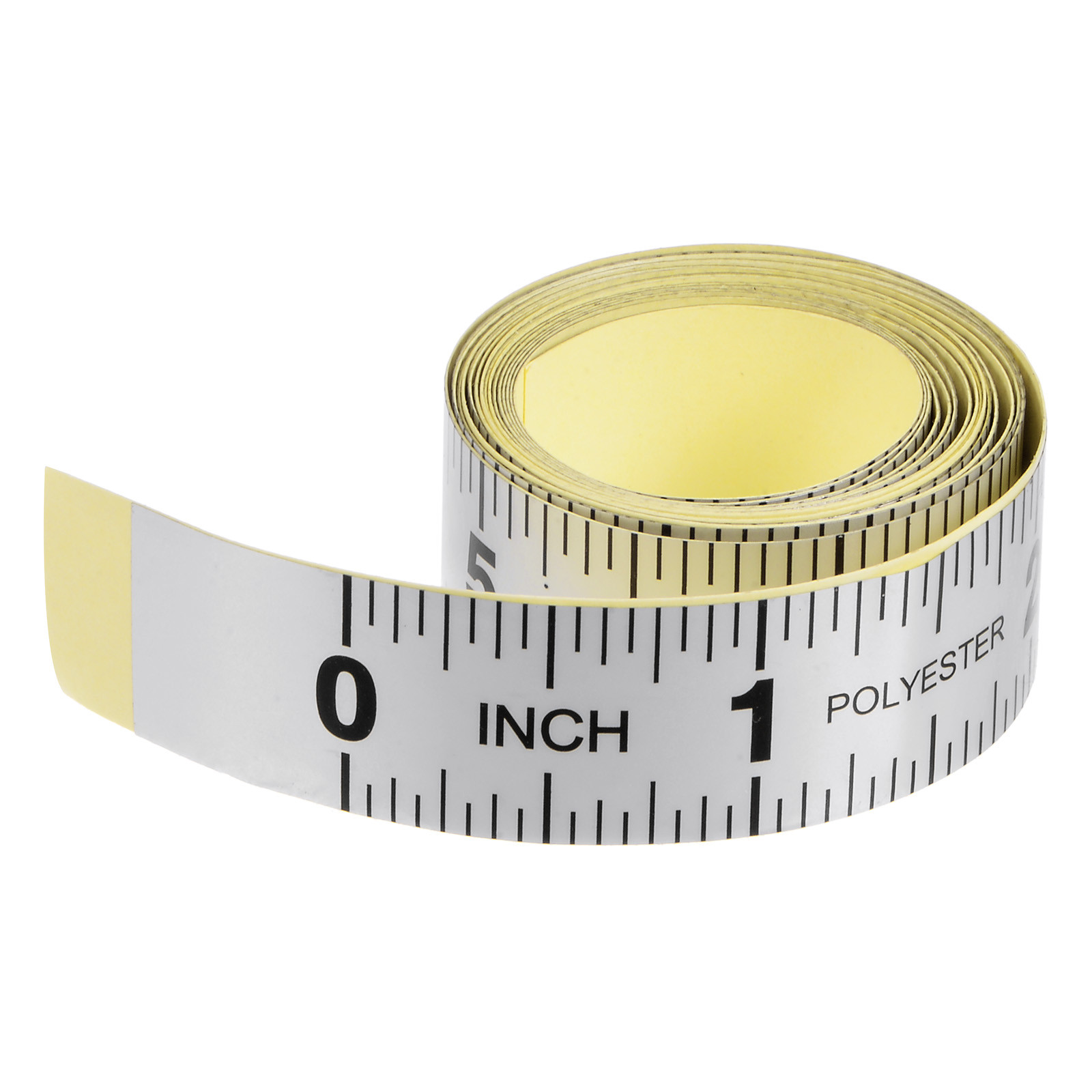 Self Adhesive Measuring Tape 60 Inch English Left to Right Black