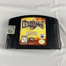 ROAD RASH 64 Nintendo 64 N64 Black Cartridge  Tested Authentic