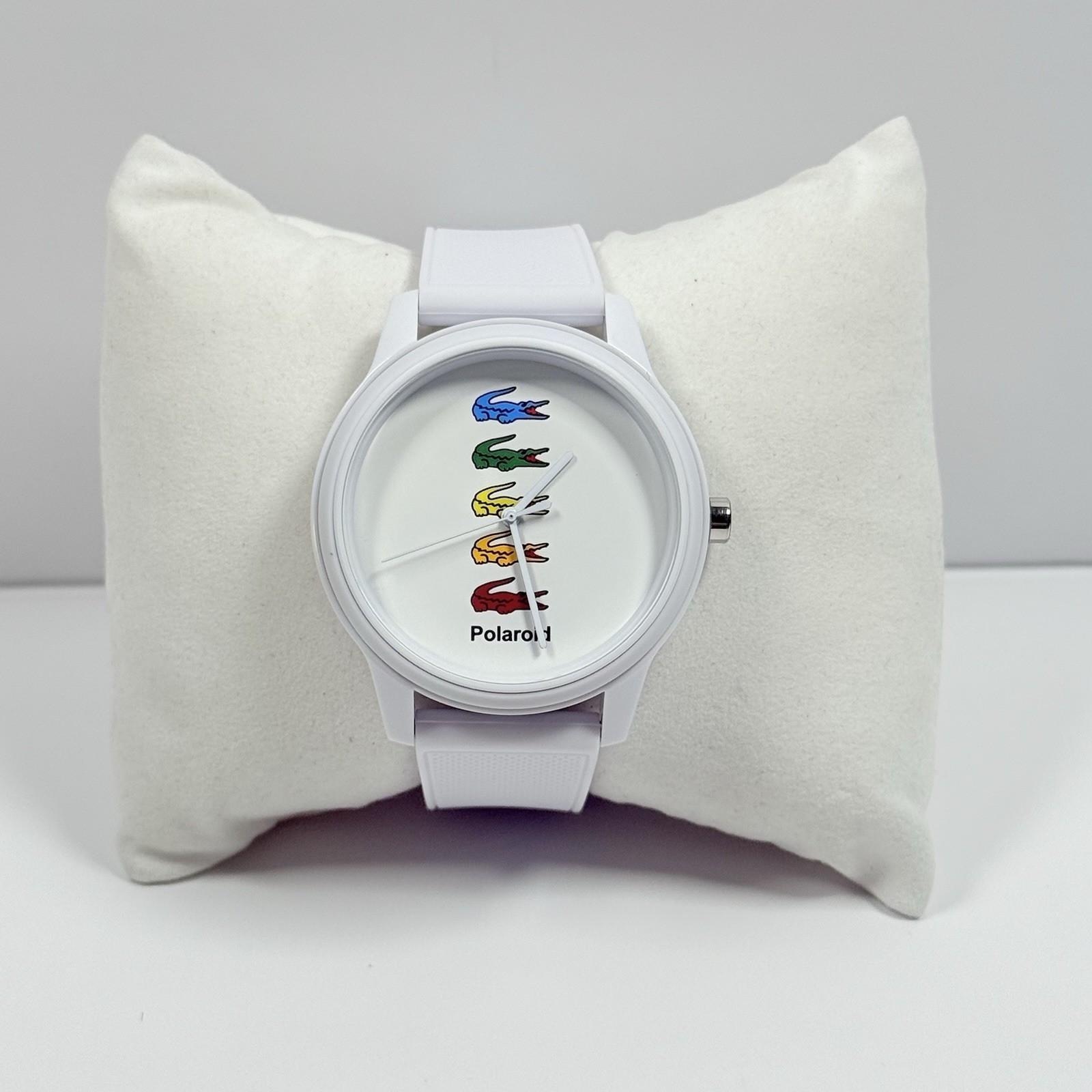 Lacoste 2011130 Polaroid Special Edition White Dial Silicone