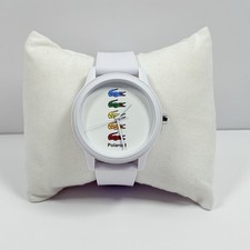 Orologio Unisex Lacoste 2011130 Polaroid Edizione Speciale Quadrante Bianco Cinturino Silicone
