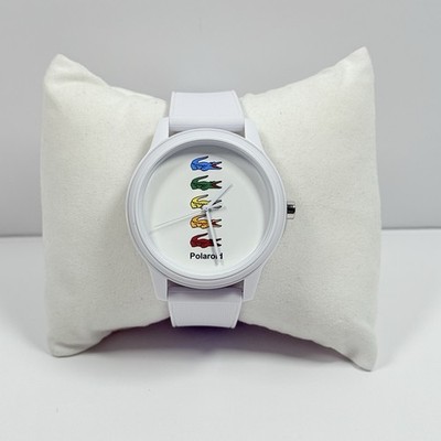 Lacoste 2011130 Polaroid Special Edition White Dial Silicone Band