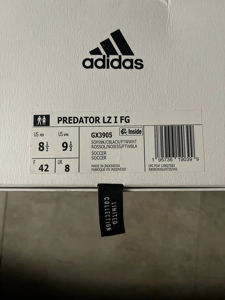 Adidas PREDATOR LZ I FG — мужские, 8,5, США - Изображение 2 из 2