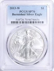 2013-W $1 Silver Eagle Burnished PCGS SP-70