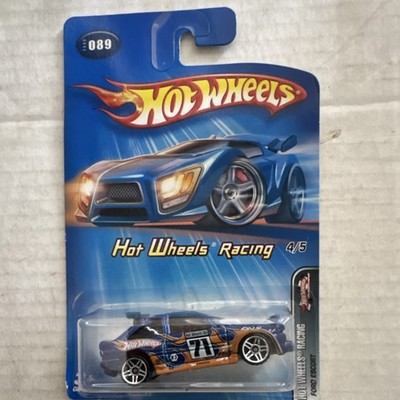 Hot Wheels Racing Ford Escort 1:64 Blue Orange Diecast Car Unopened