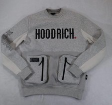 Hoodrich Jumper Mens XS Grey Oversized Cargo Utility Urban Cotton Blend