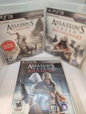 Assassins Creed PS3 Bundle Lot 3 Games PlayStation 3 CIB Brother Revelations III