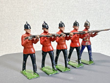 5 Johillco John Hill Co Pre-war Soldiers Infantry at Ready ? Lincolnshire Reg.