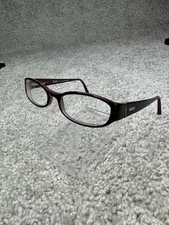 Coach Adelle 534 Black Berry Purple Oval Eyeglasses Frames 50-18 135 11877