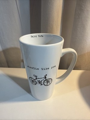 Funny Bike Tall Coffee Mug  I Wheelie Like You  Enjoy Life Sweet Bird & Co