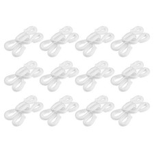 40pcs Iron Sewing Hooks and Eye Closures 23mm Long for Bra Trousers White